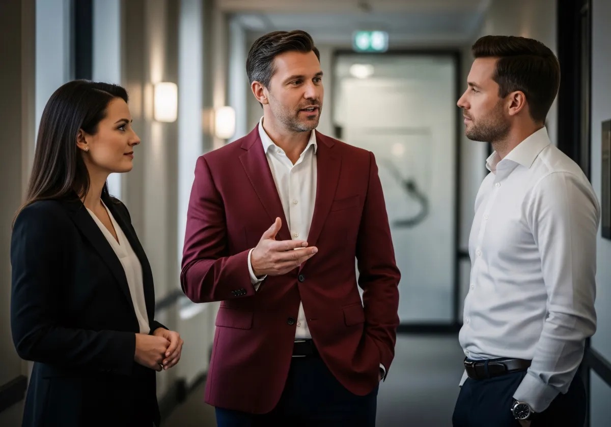 Vorstellung Immobilienprojekt im Meeting